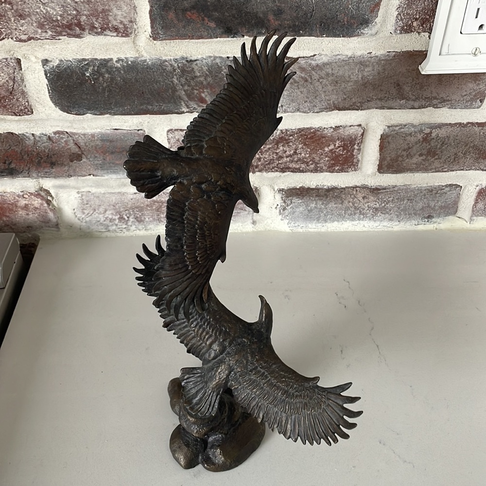 Signed Franklin Mint Solid Bronze Guardians of the Skies Ronald Van Ruyckevelt